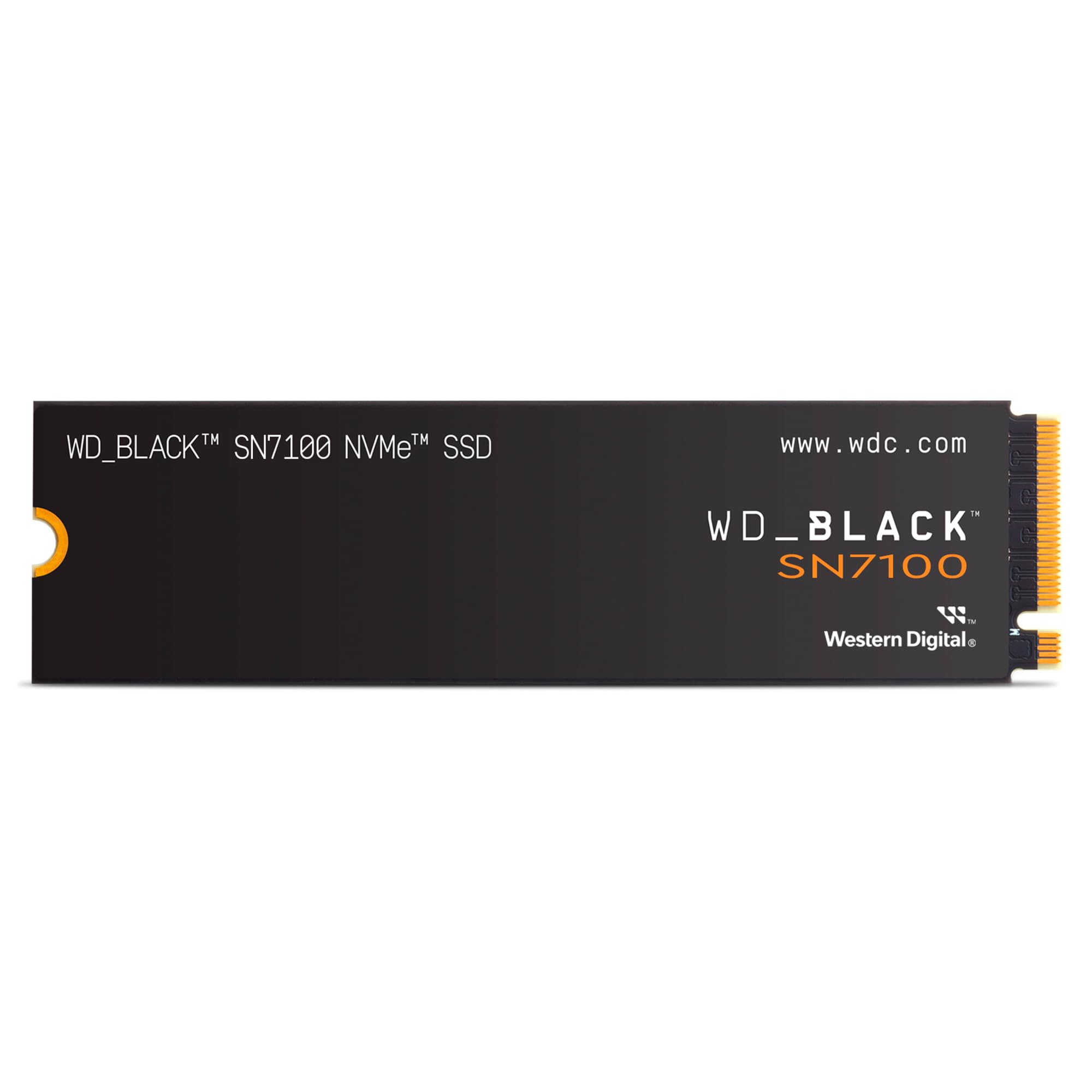 WD_BLACK SN7100 2TB NVMe SSD, M.2 2280, Read speeds up to 7250 MB/s, Write Speed up to 6,900 MB/s, Next Gen TLC 3D NAND, WD_BLACK DASHBOARD, Up to 1,200TBW, For Laptops, handheld gaming devices