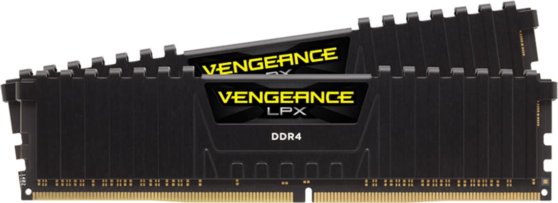 CORSAIR VENGEANCE LPX DDR4 RAM 64GB (2x32GB) 3200MHz CL16-20-20-38 1.35V Intel XMP AMD EXPO Computer Memory – Black (CMK64GX4M2E3200C16)