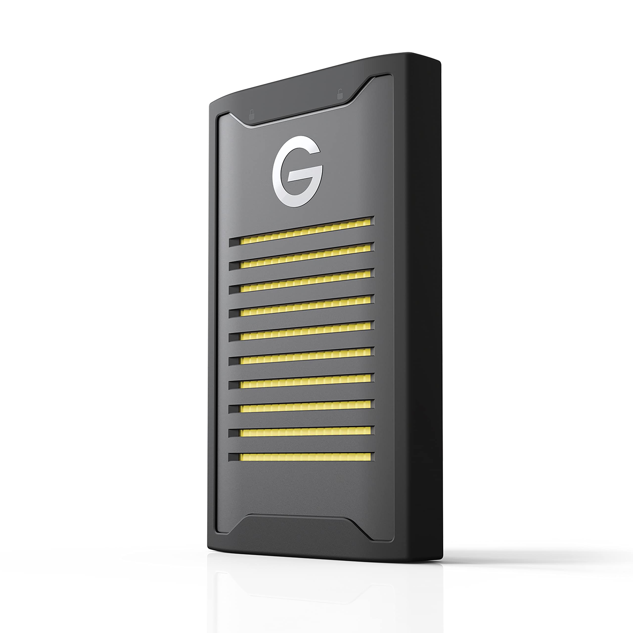 SanDisk Professional 4TB G-DRIVE ArmorLock SSD, Encrypted NVMe Solid State Drive, 1000MB/s, USB-C (10Gbps), High-Level Security, Simple App Unlock, Ultra-Rugged