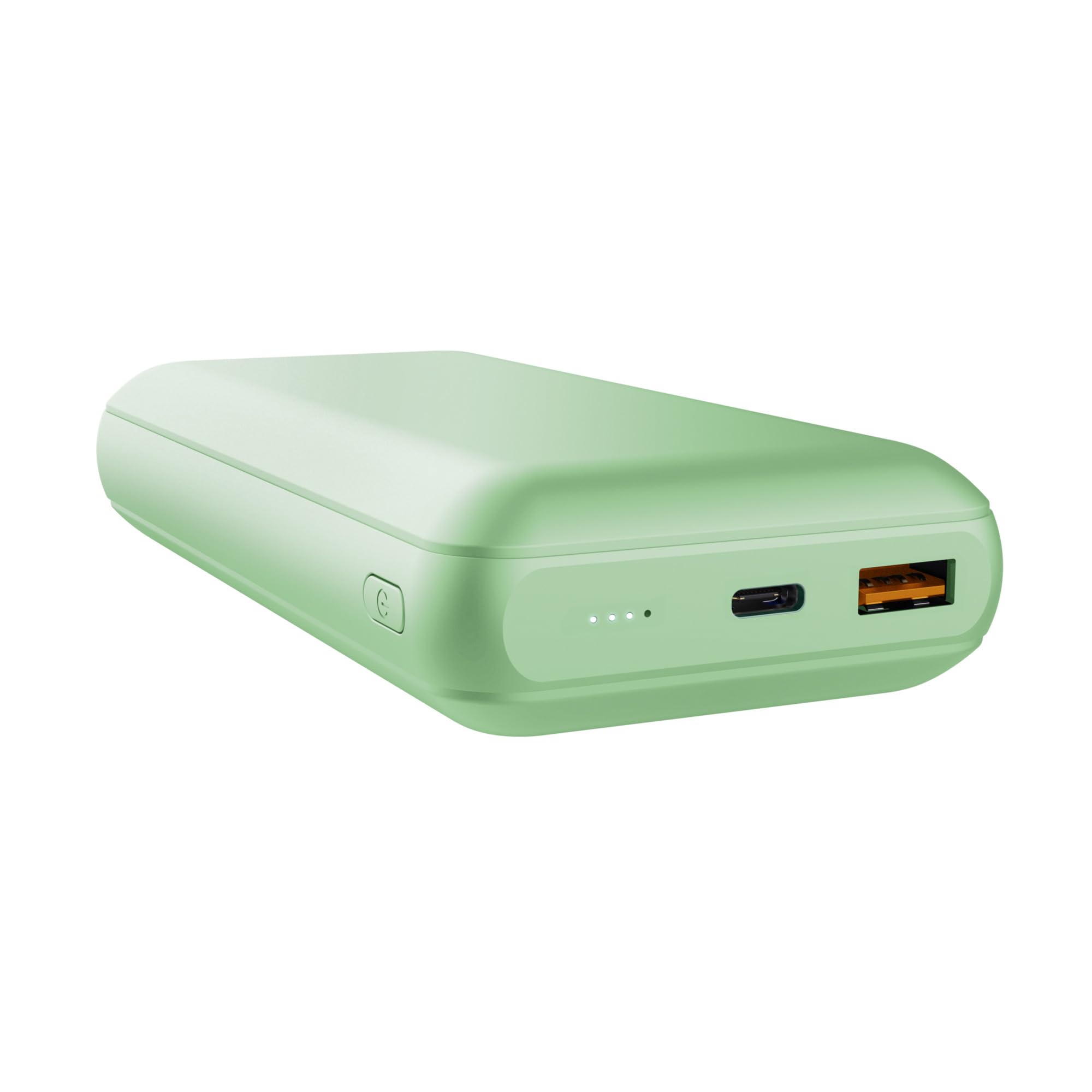 Trust Redoh 20000mAh 20W Fast Charging Power Bank, PD 18W USB-C, QC 3.0 USB, 50% Recycled Plastics, Cable Included, Portable Charger Battery Pack for iPhone, iPad, Samsung, Xiaomi, Tablet - Green