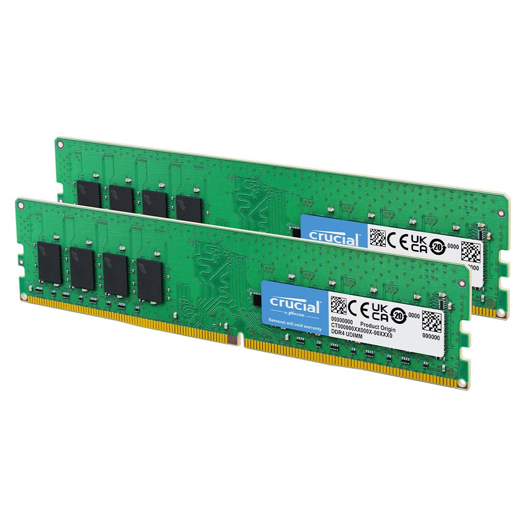 Crucial RAM 16GB Kit (2x8GB) DDR4 2400MHz CL17 Desktop Memory CT2K8G4DFS824A