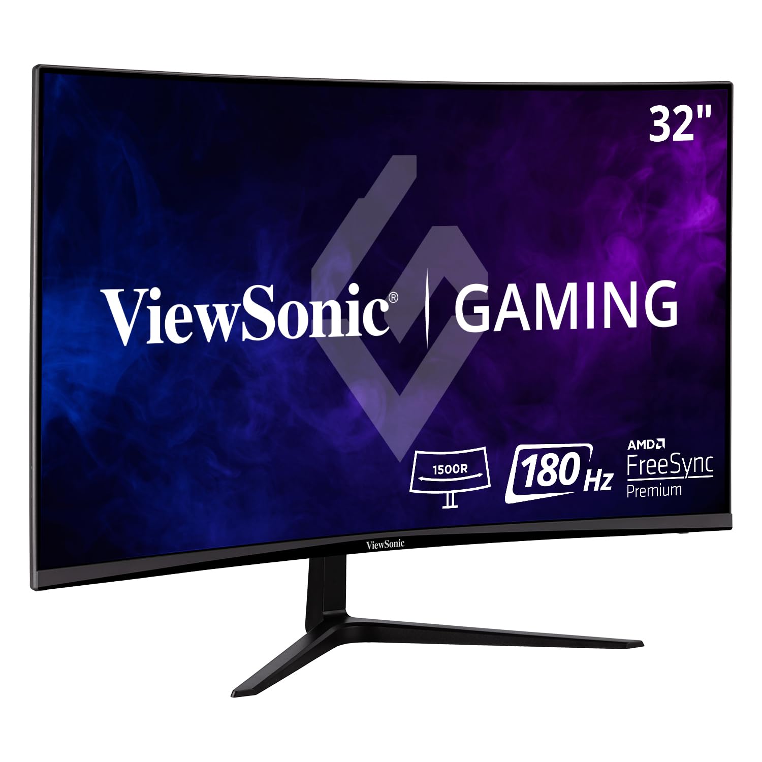 ViewSonic VX3218-PC-MHD 32-inch 1080p HD Curved Gaming Monitor, 165Hz, 1ms, Dual Integrated Speakers, AMD Adaptive Sync, DisplayPort, 2x HDMI, Black