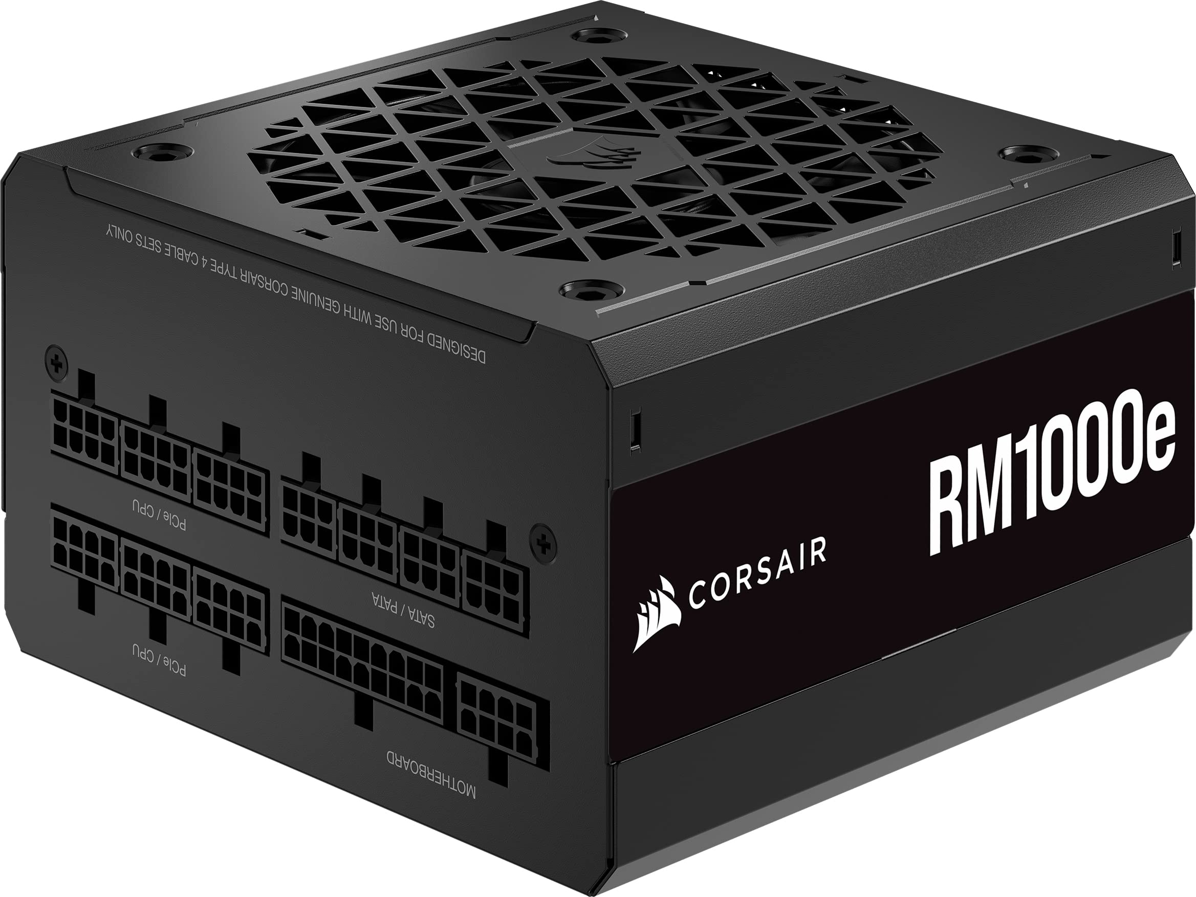 Corsair RM1000e (2023) Fully Modular Low-Noise ATX Power Supply - ATX 3.1 & PCIe 5.1 Compliant - 105°C-Rated Capacitors - 80 PLUS Gold Efficiency - Modern Standby Support - Black