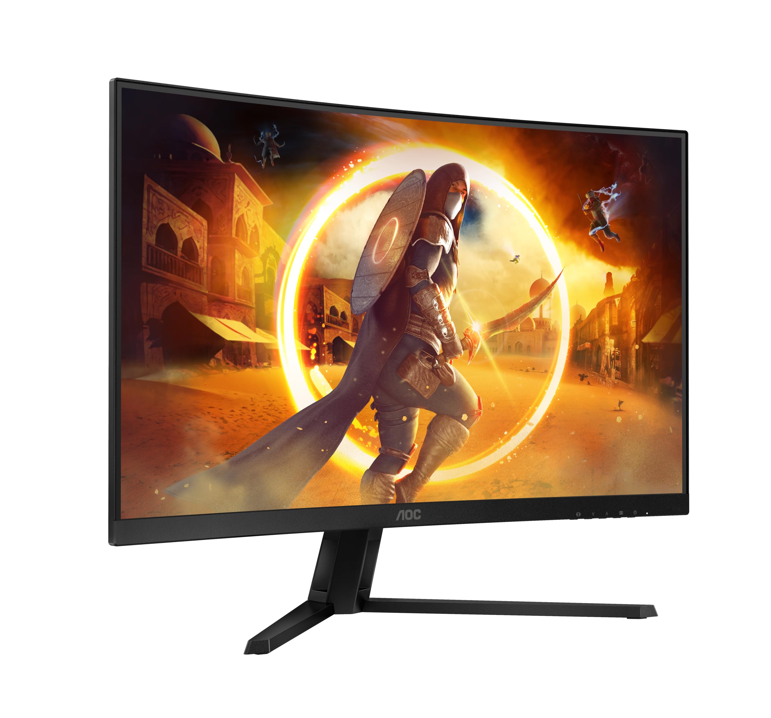 AOC Gaming CQ32G4VE - 32 Inch QHD Curved Monitor, 180Hz, Fast VA, 1ms GtG, HDR10, G Menu, Game Modes, FreeSync (2560 x 1440, 300 cd/m2, HDMI 2.0 / DP 1.2)